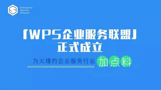 金数据首批入驻「WPS企业服务联盟」